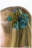 Paparazzi "Rags to Riches" Blue Hair Clip Paparazzi Jewelry