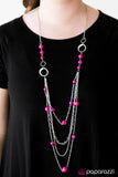 Paparazzi "Rainbow Radiance" Pink Necklace & Earring Set Paparazzi Jewelry