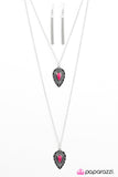 Paparazzi "Rainbow Rainforest" Pink Necklace & Earring Set Paparazzi Jewelry
