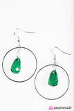 Paparazzi "Rain Dance" Green Earrings Paparazzi Jewelry