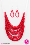 Paparazzi "Rainforest Radiance - Red" necklace Paparazzi Jewelry