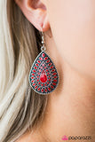 Paparazzi "Raining Rainbows - Red" earring Paparazzi Jewelry