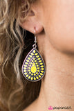 Paparazzi "Raining Rainbows - Yellow" earring Paparazzi Jewelry