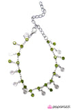 Paparazzi "Rain, Rain Go Away" Green Bracelet Paparazzi Jewelry