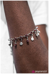 Paparazzi "Rain, Rain Go Away" Red Bracelet Paparazzi Jewelry