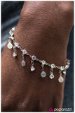 Paparazzi "Rain, Rain Go Away" White Bracelet Paparazzi Jewelry