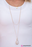 Paparazzi "RAIN Supreme" Gold Necklace & Earring Set Paparazzi Jewelry