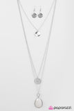 Paparazzi "RAIN Supreme" White Necklace & Earring Set Paparazzi Jewelry