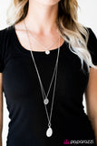 Paparazzi "RAIN Supreme" White Necklace & Earring Set Paparazzi Jewelry