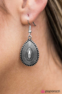 Paparazzi "Rainy Days" Silver Earrings Paparazzi Jewelry