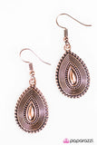 Paparazzi "Rainy Days" Copper Earrings Paparazzi Jewelry