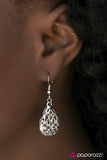 Paparazzi "Rainy Radiance - Silver" Earrings Paparazzi Jewelry