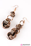 Paparazzi "Ramble On" Copper Earrings Paparazzi Jewelry