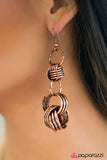 Paparazzi "Ramble On" Copper Earrings Paparazzi Jewelry