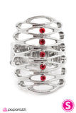 Paparazzi "Rattle the Cage - Red" ring Paparazzi Jewelry