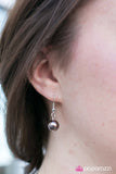 Paparazzi "Ready for Romance - Brown" Necklace & Earring Set Paparazzi Jewelry