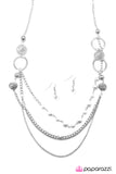 Paparazzi "Ready for Romance - White" Necklace & Earring Set Paparazzi Jewelry