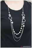 Paparazzi "Ready for Romance - White" Necklace & Earring Set Paparazzi Jewelry