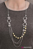 Paparazzi "Ready for Romance - Yellow" Necklace & Earring Set Paparazzi Jewelry