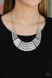 Paparazzi "Ready To Pounce” Silver Necklace & Earring Set Paparazzi Jewelry