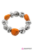 Paparazzi "Ready to Rock?" Orange Bracelet Paparazzi Jewelry