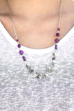 Paparazzi "Reap The Whirlwind" Purple Necklace & Earring Set Paparazzi Jewelry