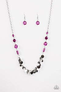 Paparazzi "Reap The Whirlwind" Purple Necklace & Earring Set Paparazzi Jewelry