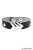 Paparazzi "Rebel Hearts" Black Bracelet Paparazzi Jewelry