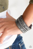Paparazzi "Rebel Radiance” Silver Wrap Bracelet Paparazzi Jewelry
