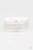 Paparazzi "Rebel Radiance" White Wrap Bracelet Paparazzi Jewelry