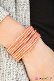 Paparazzi "Rebel Romance" Orange Wrap Bracelet Paparazzi Jewelry