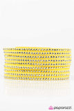 Paparazzi "Rebel Romance - Yellow" bracelet Paparazzi Jewelry