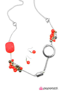 Paparazzi "I Can Not Deny" Red Necklace & Earring Set Paparazzi Jewelry