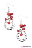 Paparazzi "RED Zeppelin" earring Paparazzi Jewelry