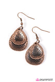 Paparazzi "Reel Em In! - Copper" earring Paparazzi Jewelry
