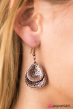 Paparazzi "Reel Em In! - Copper" earring Paparazzi Jewelry