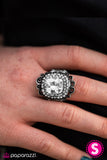 Paparazzi "REGALLY Speaking" White Ring Paparazzi Jewelry