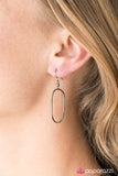 Paparazzi "Retrograde" Black Necklace & Earring Set Paparazzi Jewelry