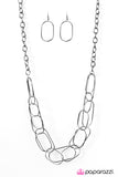 Paparazzi "Retrograde" Black Necklace & Earring Set Paparazzi Jewelry