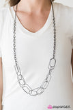 Paparazzi "Retrograde" Black Necklace & Earring Set Paparazzi Jewelry