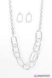 Paparazzi "Retrograde - Silver" necklace Paparazzi Jewelry