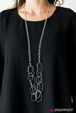 Paparazzi "Retrograde - Silver" necklace Paparazzi Jewelry