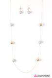 Paparazzi "Retro Radiance" Gold" Necklace & Earring Set Paparazzi Jewelry