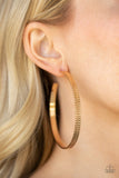 Paparazzi "Retro Rebellion" Gold Earrings Paparazzi Jewelry