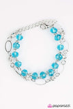 Paparazzi "Rich Beyond Your GLITZY-est Dreams" Blue Bracelet Paparazzi Jewelry