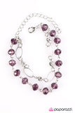 Paparazzi "Rich Beyond Your GLITZY-est Dreams" Purple Bracelet Paparazzi Jewelry