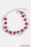 Paparazzi "Rich Beyond Your GLITZY-est Dreams" Red Bracelet Paparazzi Jewelry