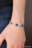 Paparazzi "Rich is Rich" Blue Bracelet Paparazzi Jewelry