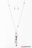 Paparazzi "Ridge View" Pink Necklace & Earring Set Paparazzi Jewelry