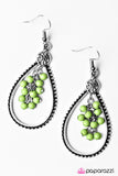 Paparazzi "Right As Rain - Green" earring Paparazzi Jewelry